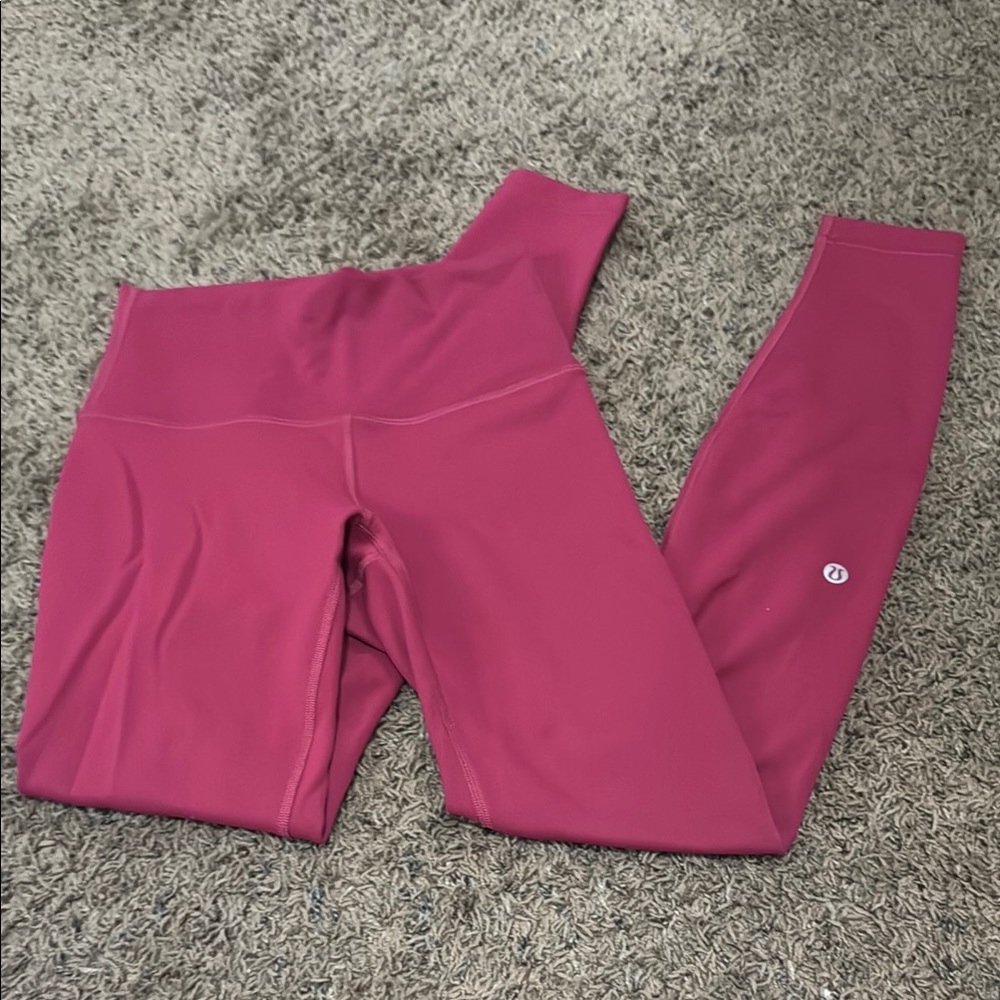 Magenta Smoke Lululemon Wunder Leggings